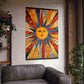 "Jasper Johns Inspired Sun Poster Print" by PenPencilArt