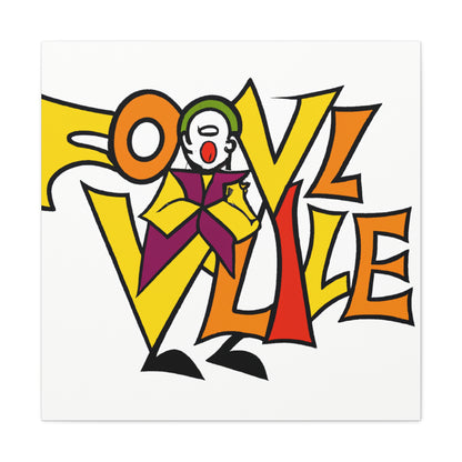 "Robert Indiana-Inspired Canvas Print of 'The Fool' Embracing New Beginnings" by PenPencilArt