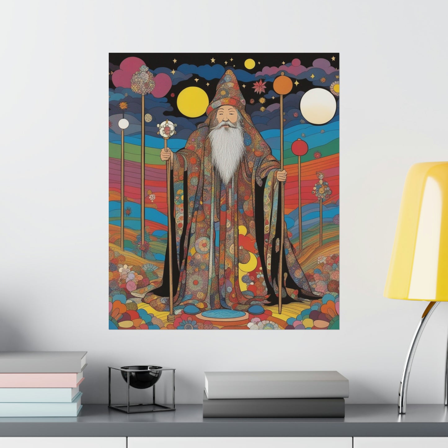 "Takashi Murakami-Inspired 'The Hermit' Digital Poster Print" by PenPencilArt