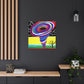 "Texas Tornado Canvas Print - Kandinsky-Inspired Style" by PenPencilArt