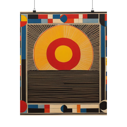 "Kazimir Malevich Style 'The Sun' Art Poster Print" by PenPencilArt