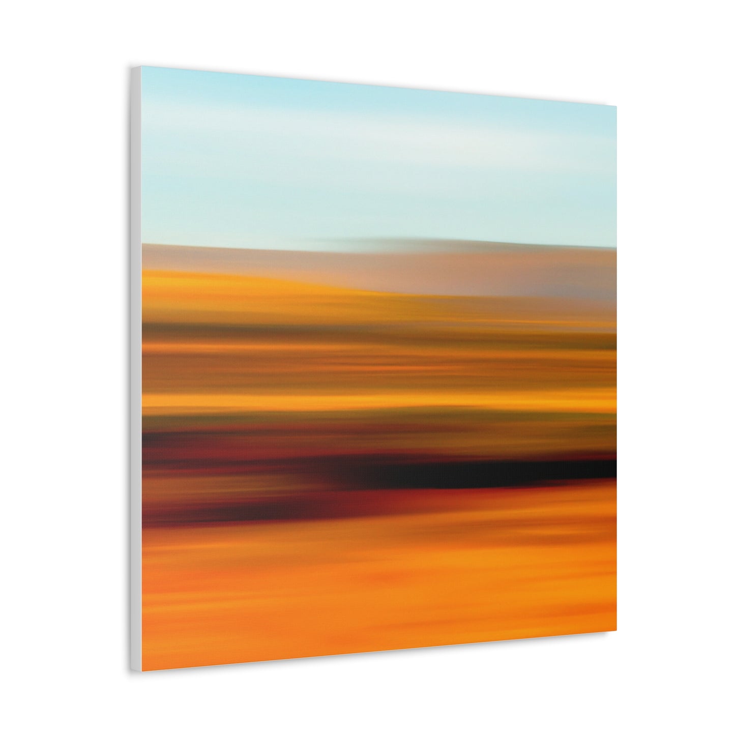 "Striking Desert Landscape Canvas Print - Inspired by Mark Rothko" by PenPencilArt