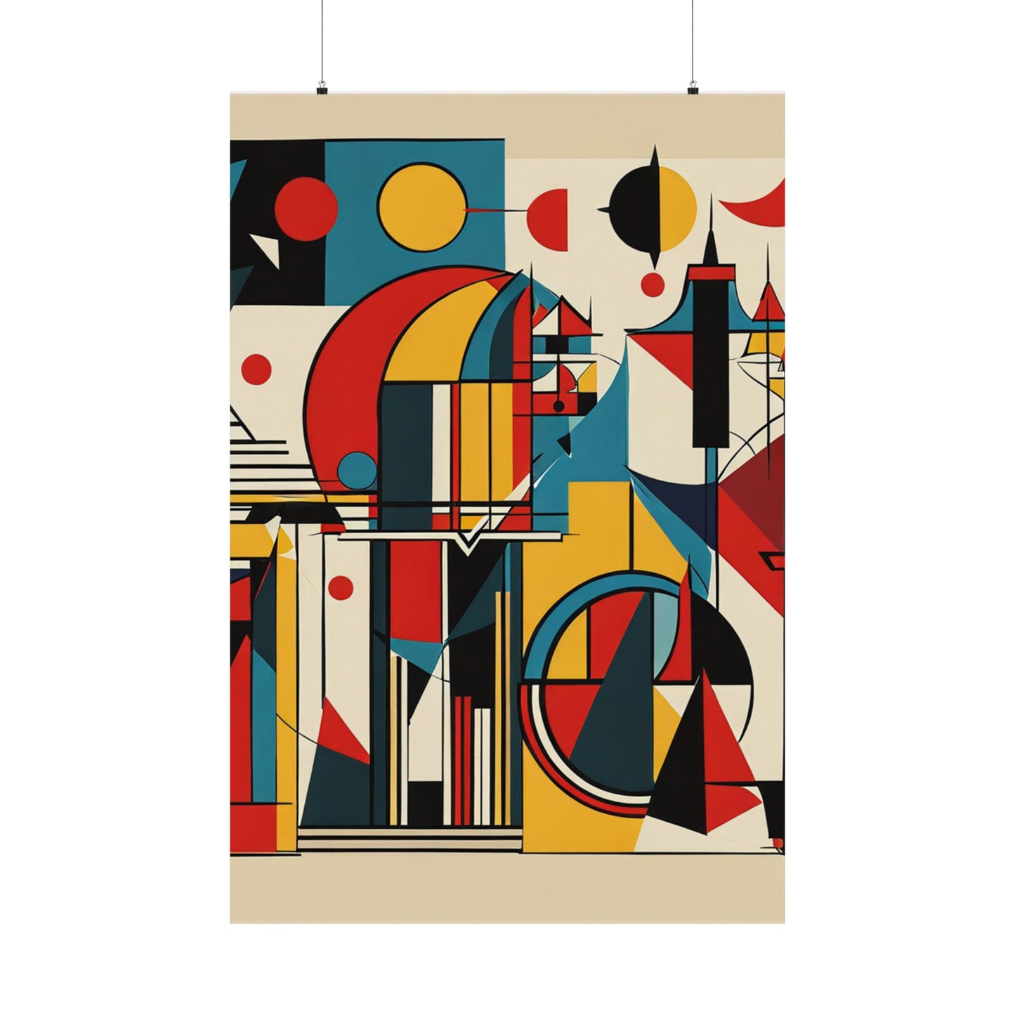 "Abstract Kandinsky-Inspired Justice Poster Print" by PenPencilArt