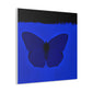 "A Blue Butterfly Canvas Print Inspired By Mark Rothko" by PenPencilArt