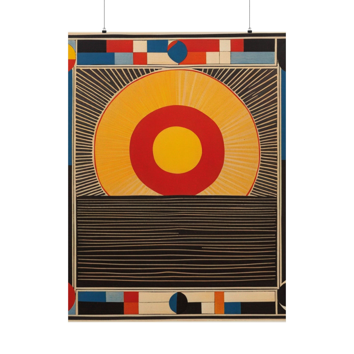 "Kazimir Malevich Style 'The Sun' Art Poster Print" by PenPencilArt