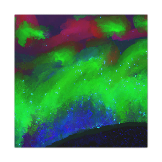 "Northern Lights Canvas Print Inspired by Willem de Kooning" by PenPencilArt