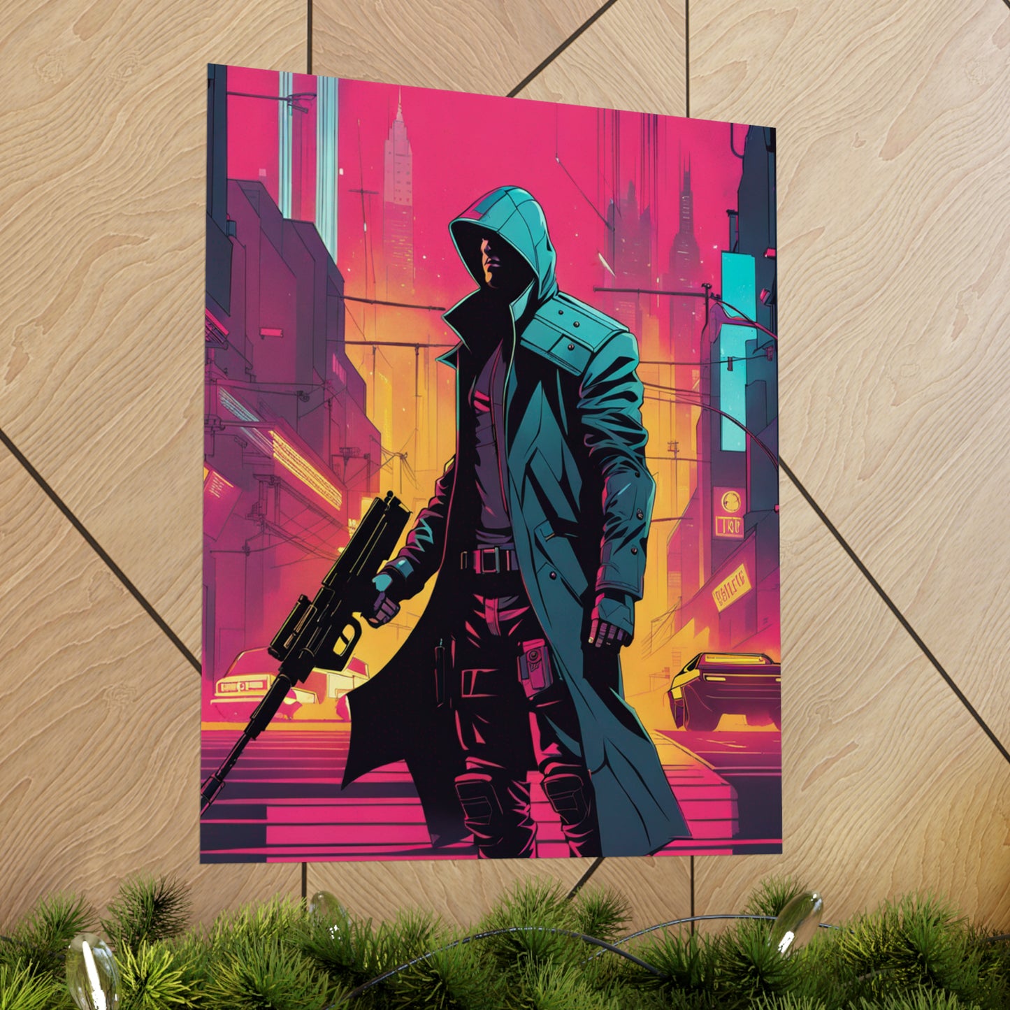 Justice Poster Prints with Cyberpunk and Neo-Figurative Styles by PenPencilArt