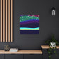 "Modern Art-Inspired Aurora Borealis Canvas Print" by PenPencilArt