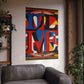 "Robert Indiana-Inspired Justice Poster Print" by PenPencilArt