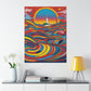 "Peter Max Inspired Death Poster Print" by PenPencilArt