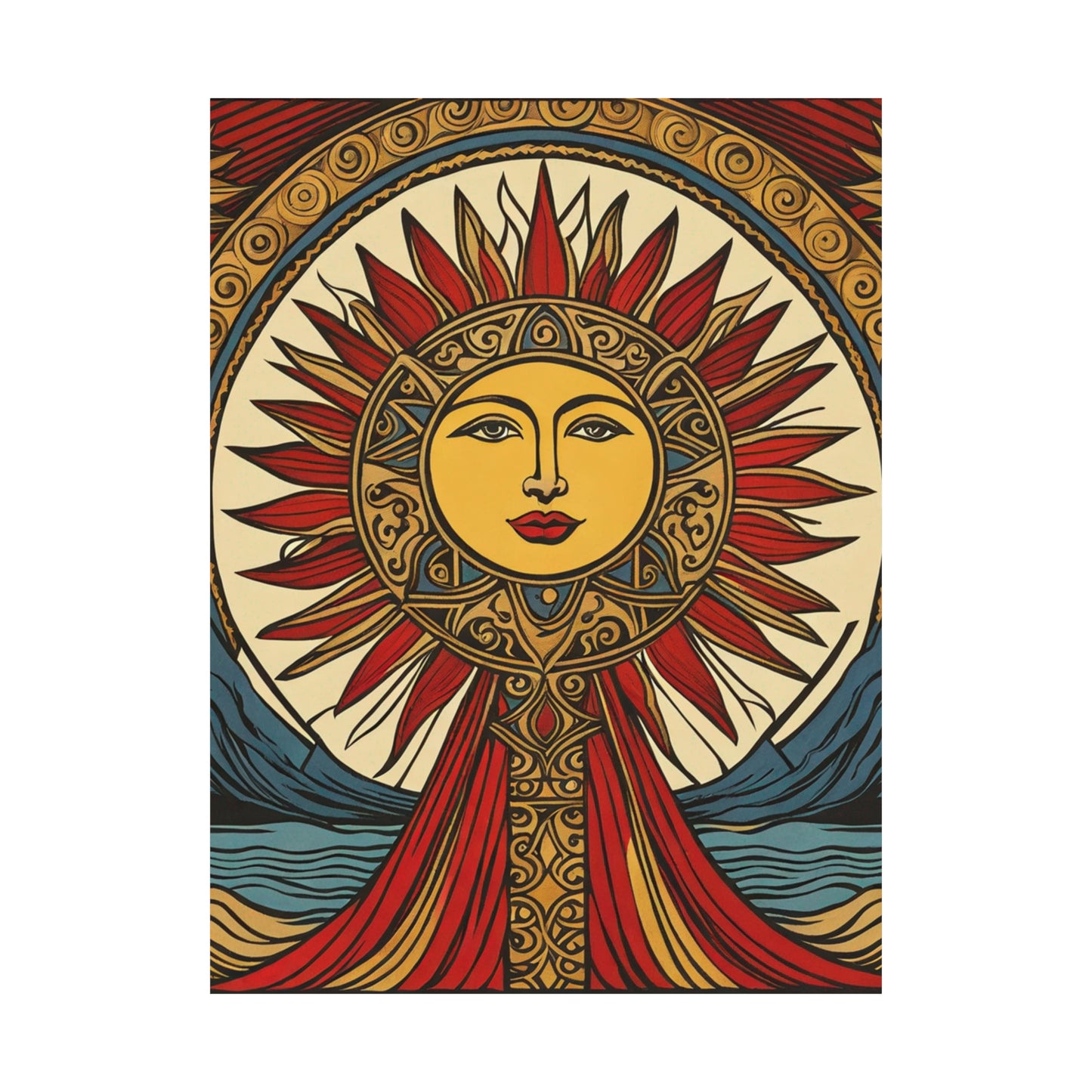 "Mel Ramos-Inspired Sun Poster Print: Brighten Up Your Space" by PenPencilArt