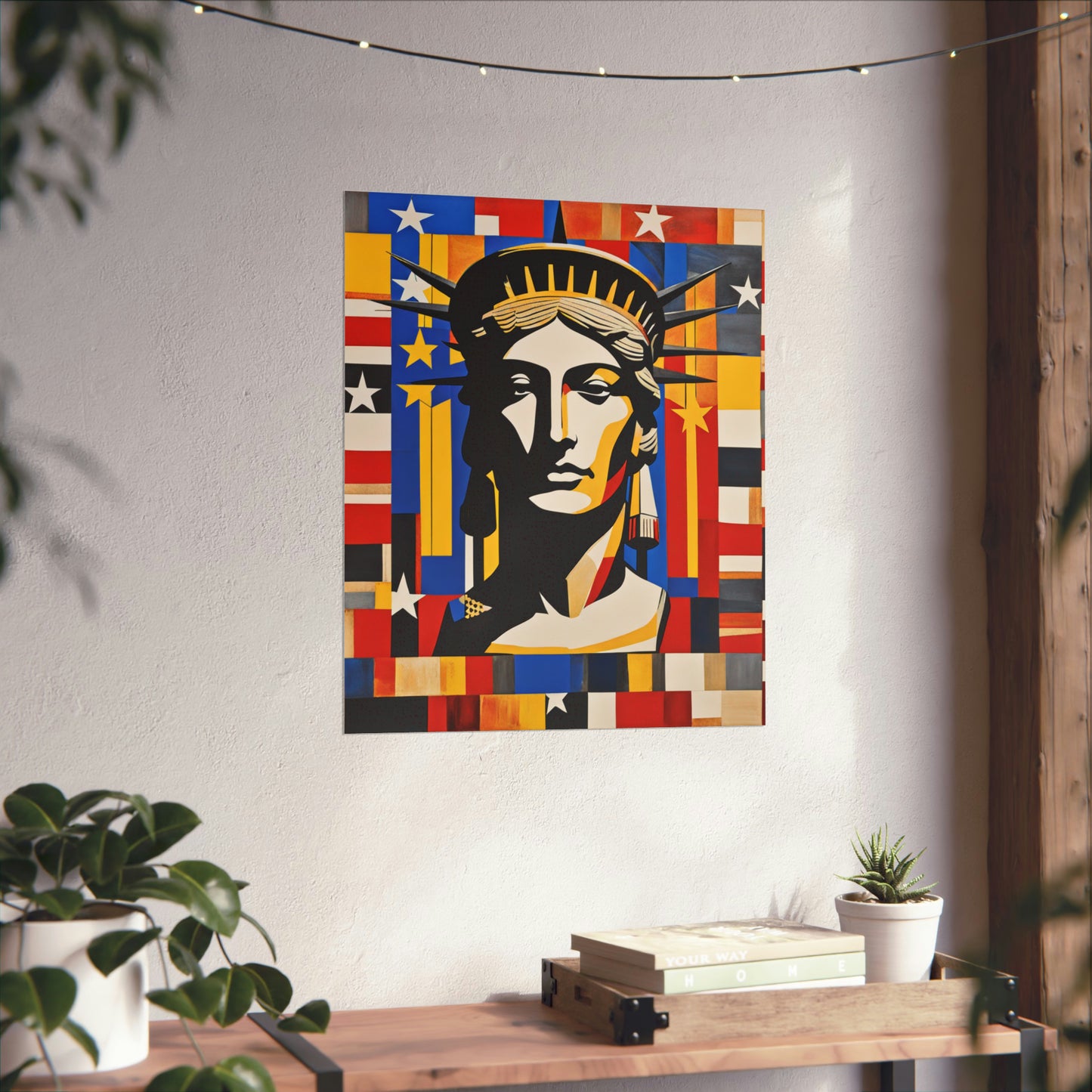 "Justice Poster Print Inspired by Jasper Johns | Creative Art Print" by PenPencilArt