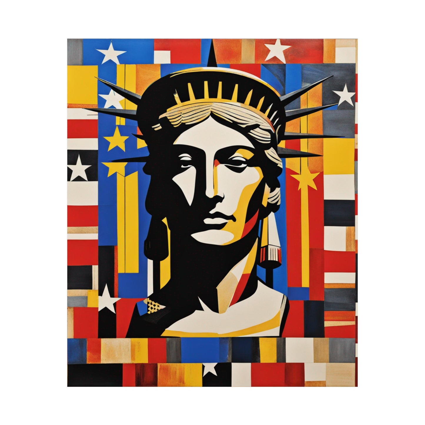 "Justice Poster Print Inspired by Jasper Johns | Creative Art Print" by PenPencilArt