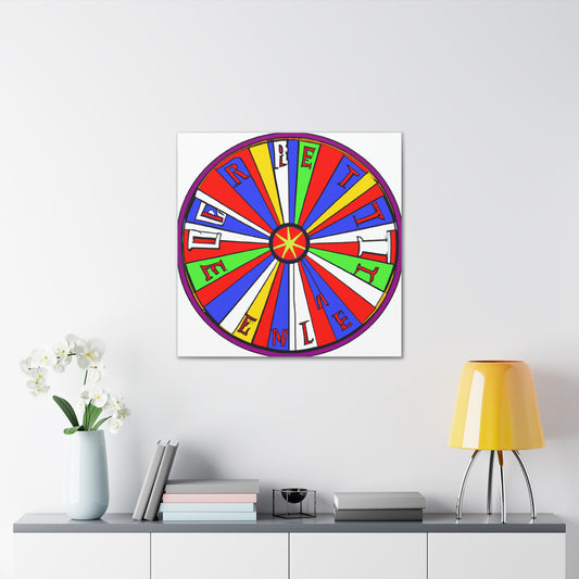 "Robert Indiana-Inspired Fortune Canvas Prints" by PenPencilArt