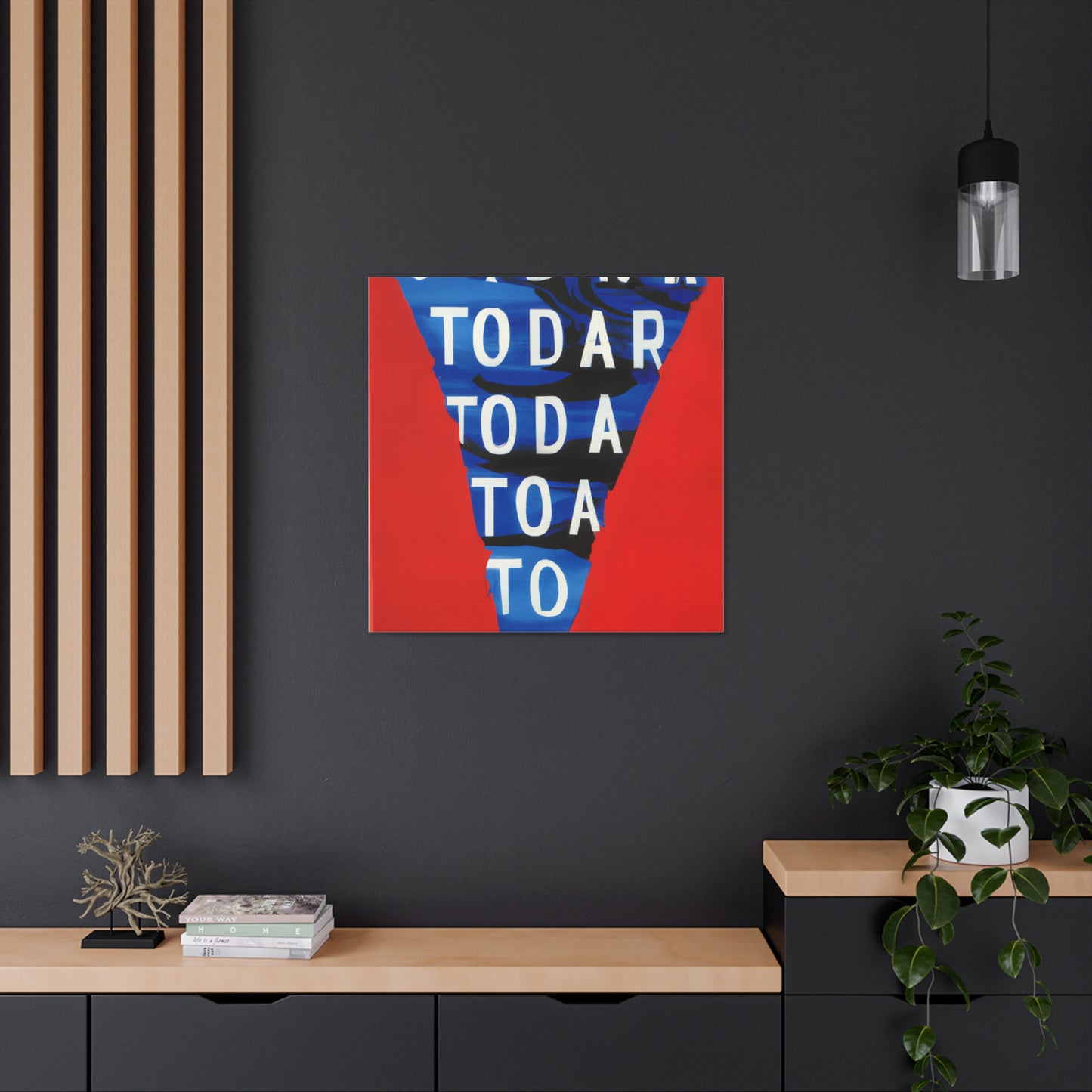 "Texas Tornado Canvas Print Inspired by Jasper Johns" by PenPencilArt