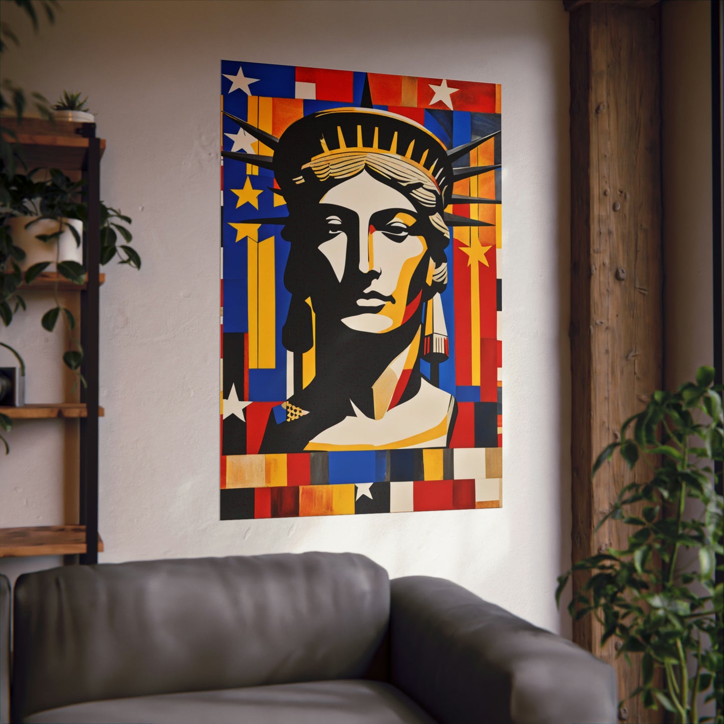 "Justice Poster Print Inspired by Jasper Johns | Creative Art Print" by PenPencilArt