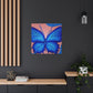 "Blue Butterfly Canvas Print Inspired by Georgia O'Keeffe" by PenPencilArt