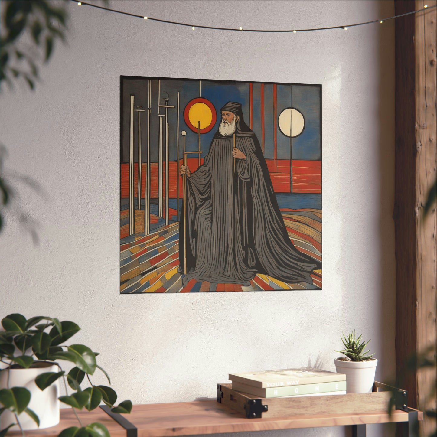 "The Hermit Poster Inspired by Jasper Johns | Modern Art Decor" by PenPencilArt