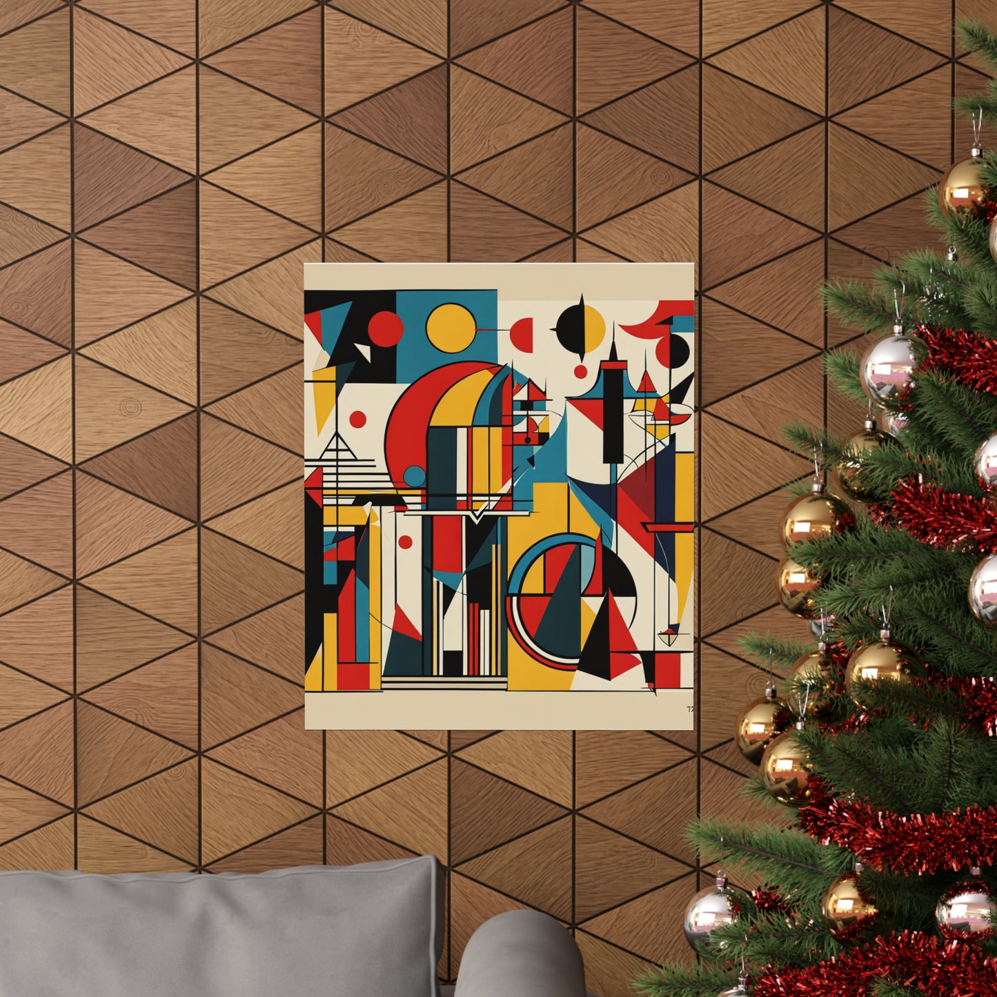 "Abstract Kandinsky-Inspired Justice Poster Print" by PenPencilArt