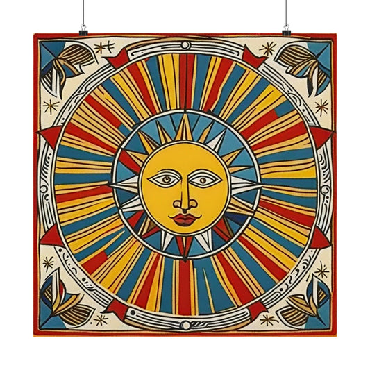 "Pablo Picasso-Inspired 'The Sun' Poster Print" by PenPencilArt