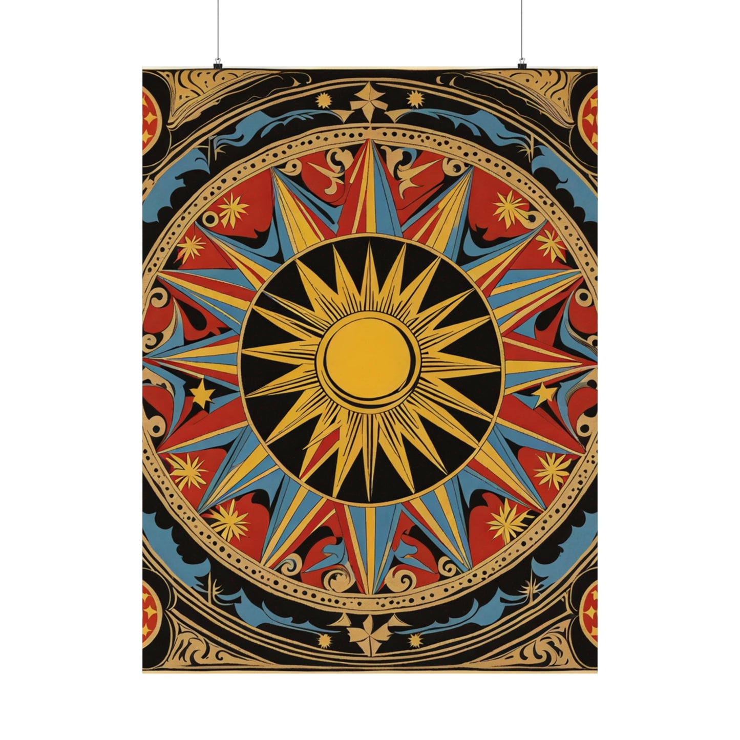 "Robert Indiana-Inspired 'The Sun' Poster Print" by PenPencilArt