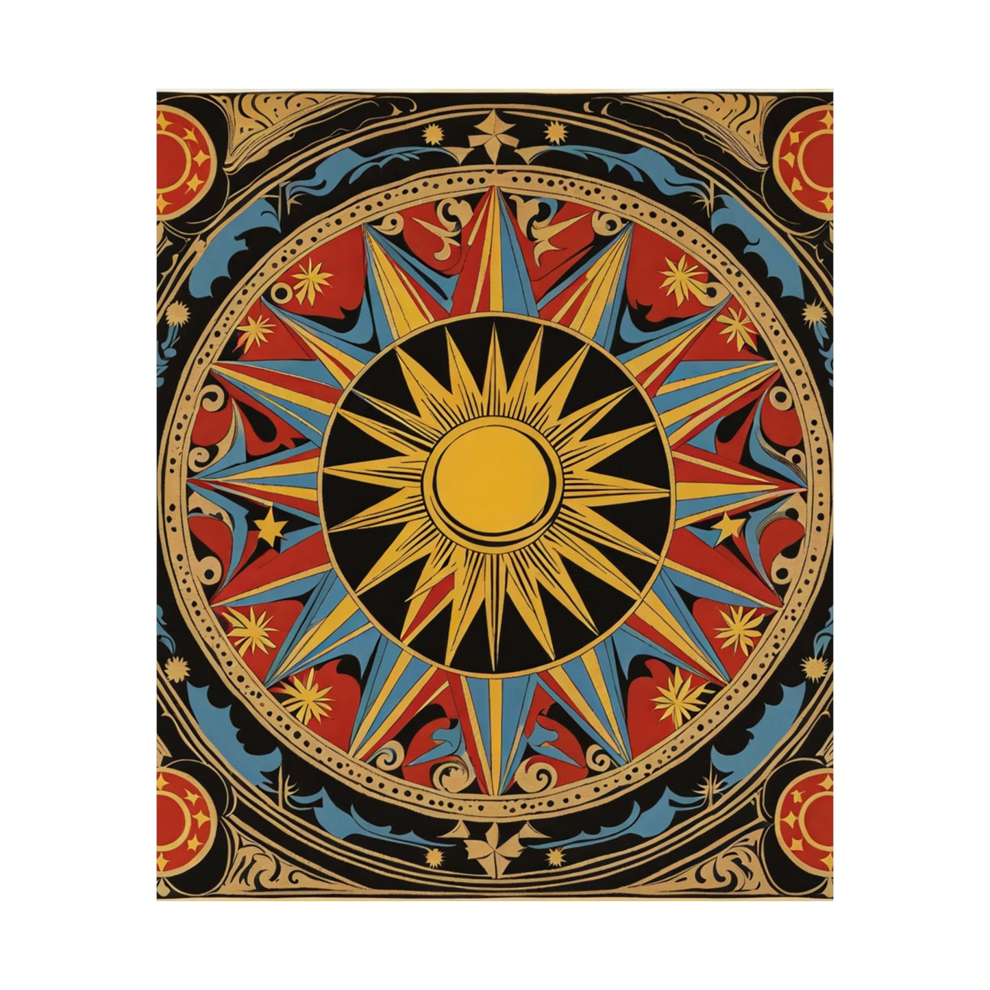 "Robert Indiana-Inspired 'The Sun' Poster Print" by PenPencilArt