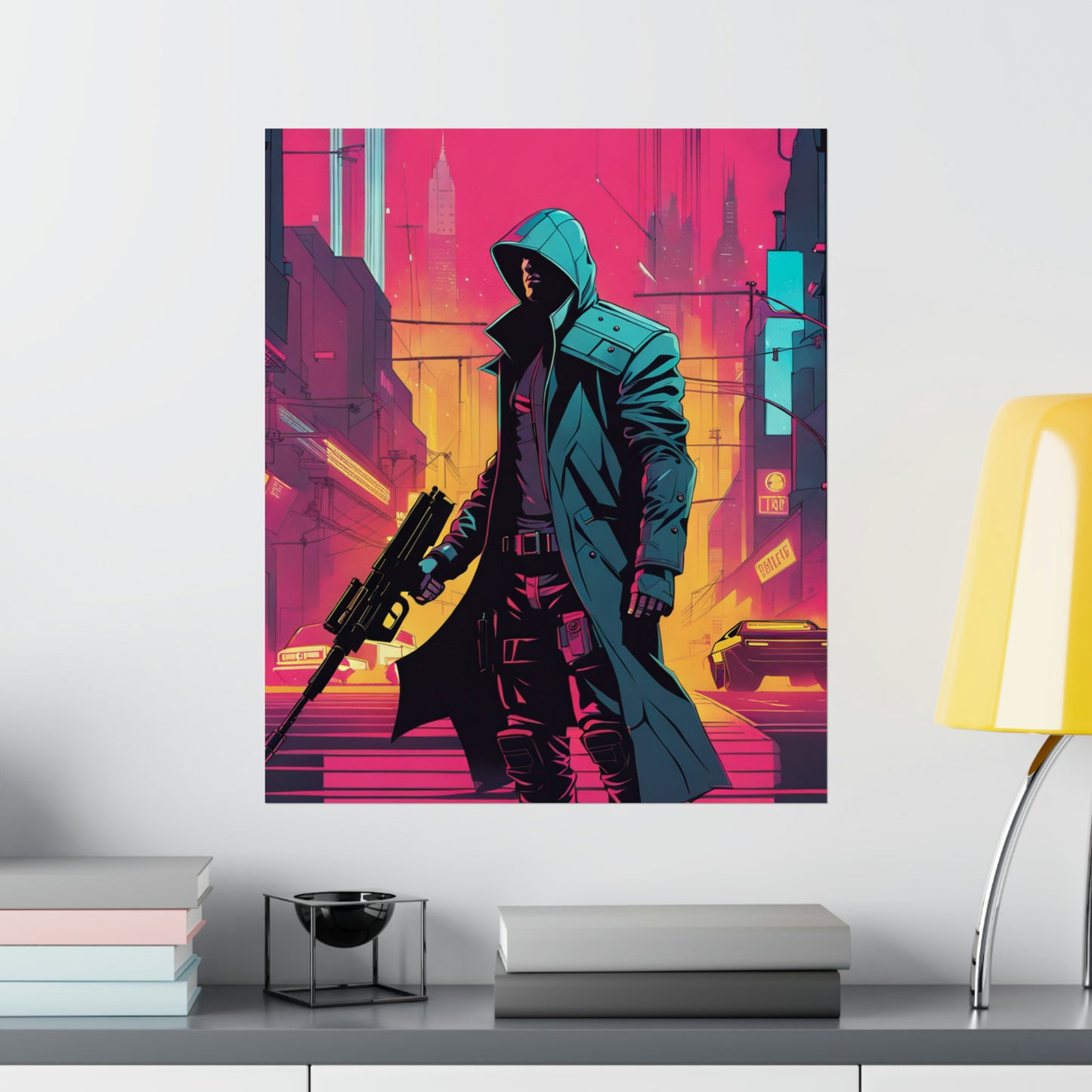 Justice Poster Prints with Cyberpunk and Neo-Figurative Styles by PenPencilArt