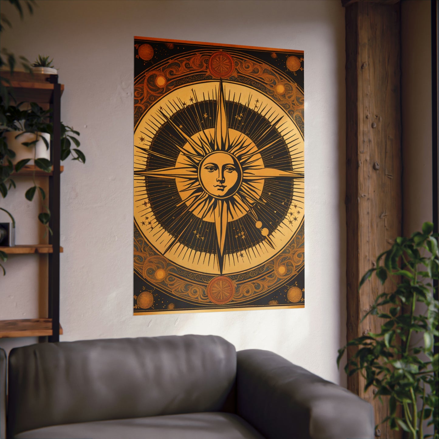 "Leonardo da Vinci-Inspired 'The Sun' Poster Prints" by PenPencilArt