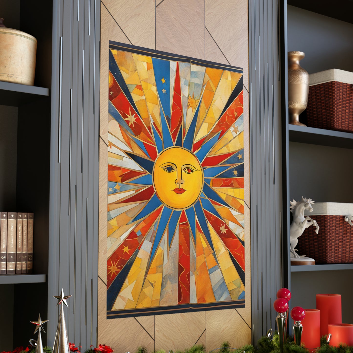 "Jasper Johns Inspired Sun Poster Print" by PenPencilArt