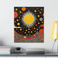 "Yayoi Kusama Inspired Sun Poster Print" by PenPencilArt