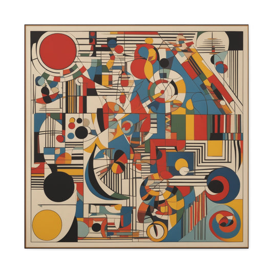 "Kandinsky-Inspired Death Canvas Print - A Bold, Unique Design". by PenPencilArt