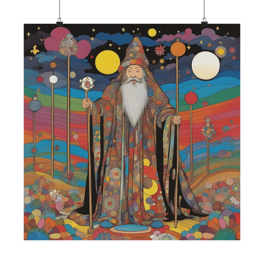 "Takashi Murakami-Inspired 'The Hermit' Digital Poster Print" by PenPencilArt