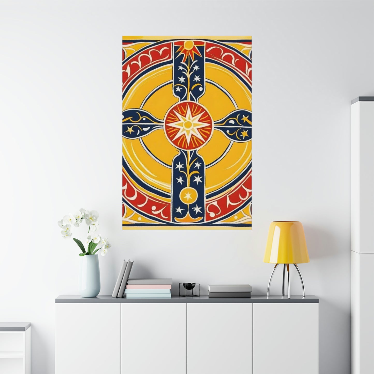 "Fine Art Wall Print: The Sun in a Henri Matisse-Inspired Style" by PenPencilArt