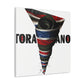 "Texas Tornado Canvas Print: Mimmo Rotella Inspired" by PenPencilArt