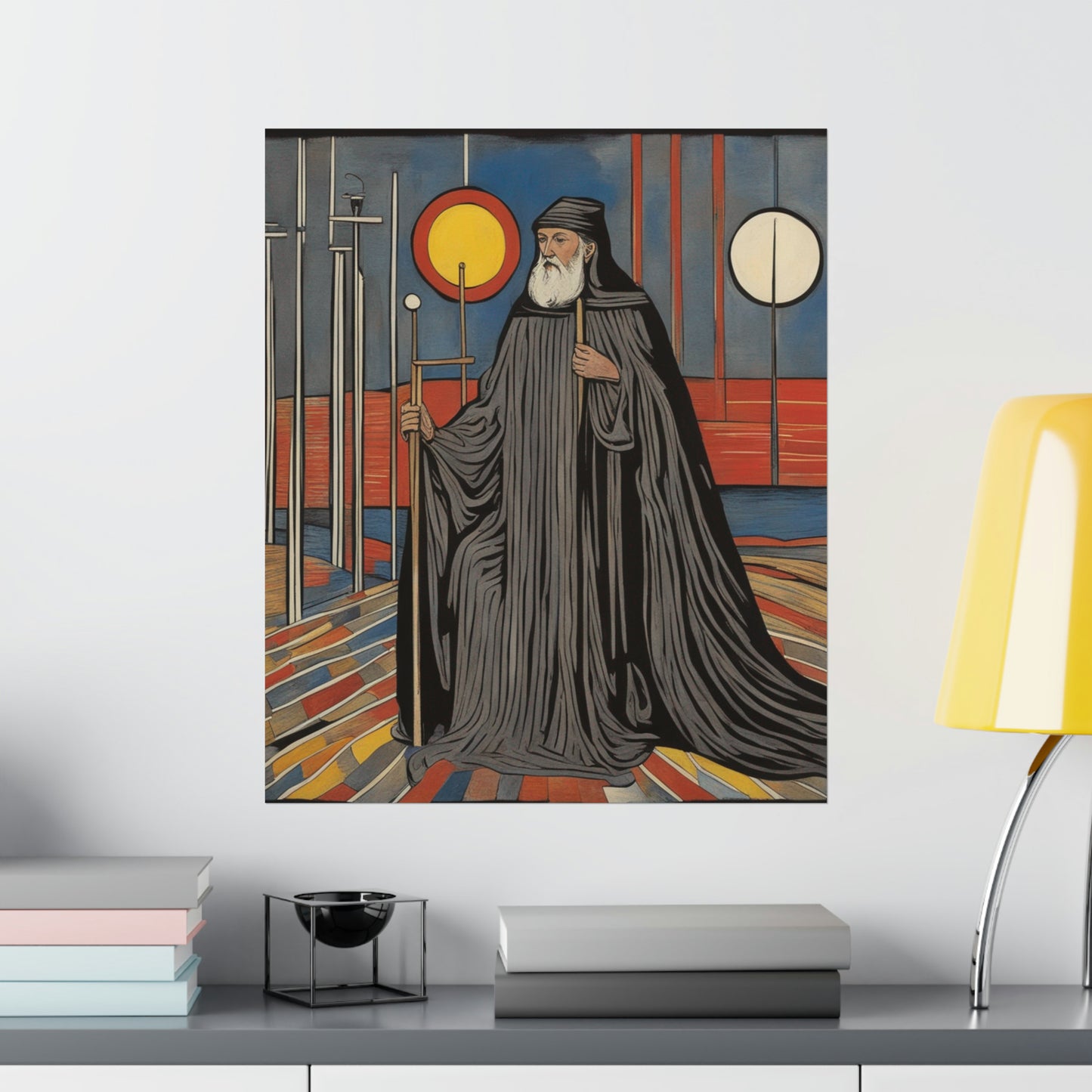 "The Hermit Poster Inspired by Jasper Johns | Modern Art Decor" by PenPencilArt