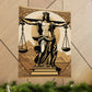 "Da Vinci-Inspired Justice Poster Print: Wall Art for Your Home" by PenPencilArt