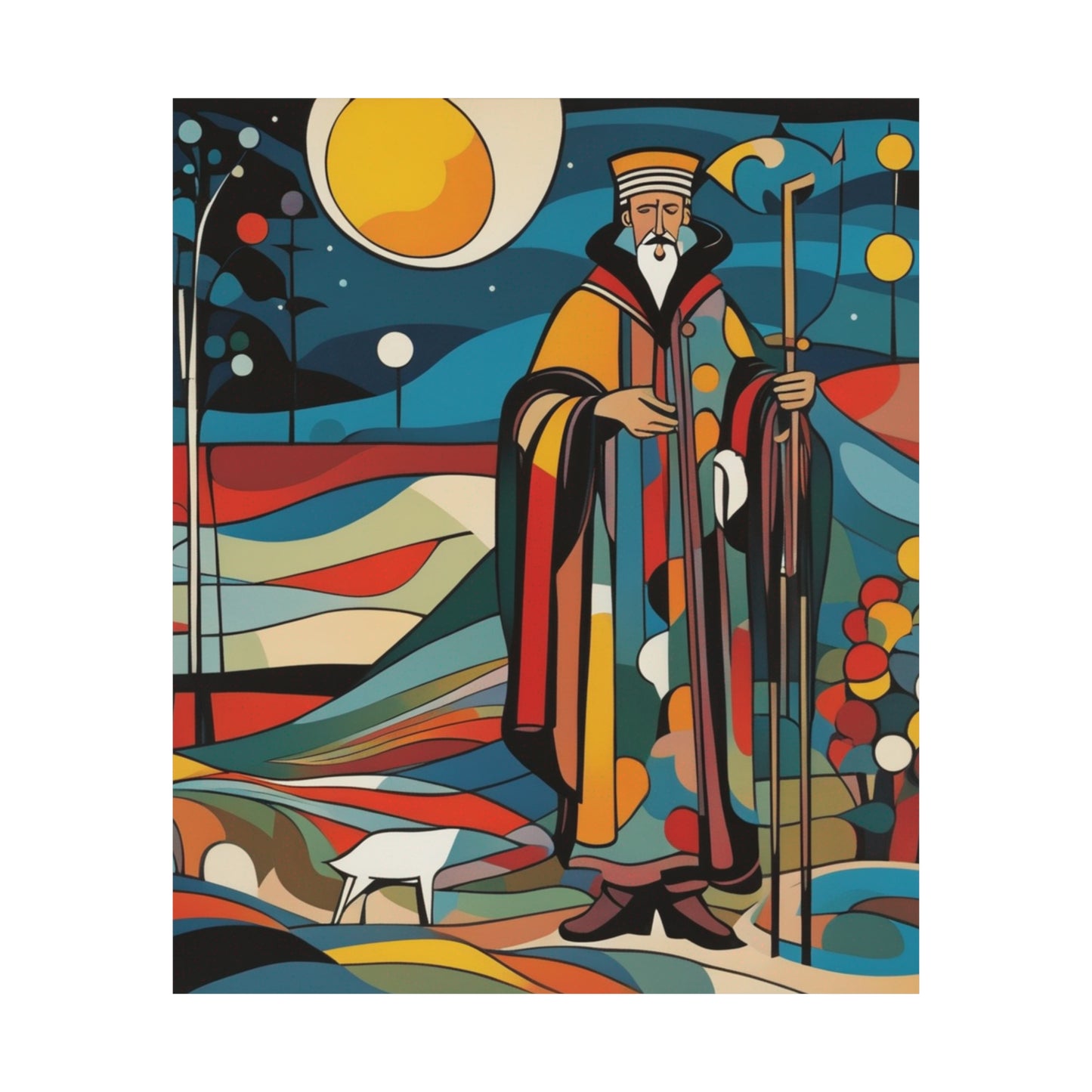 "The Hermit Poster by Wassily Kandinsky - Modern Art Inspired Print" by PenPencilArt