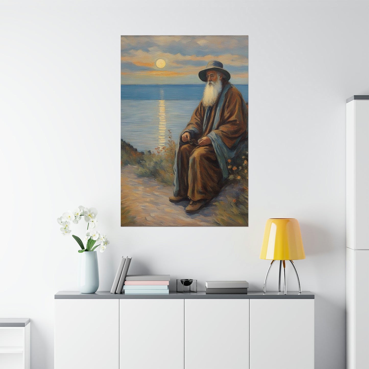 "Claude Monet Inspired Hermit Poster Print - Home Decor Art". by PenPencilArt