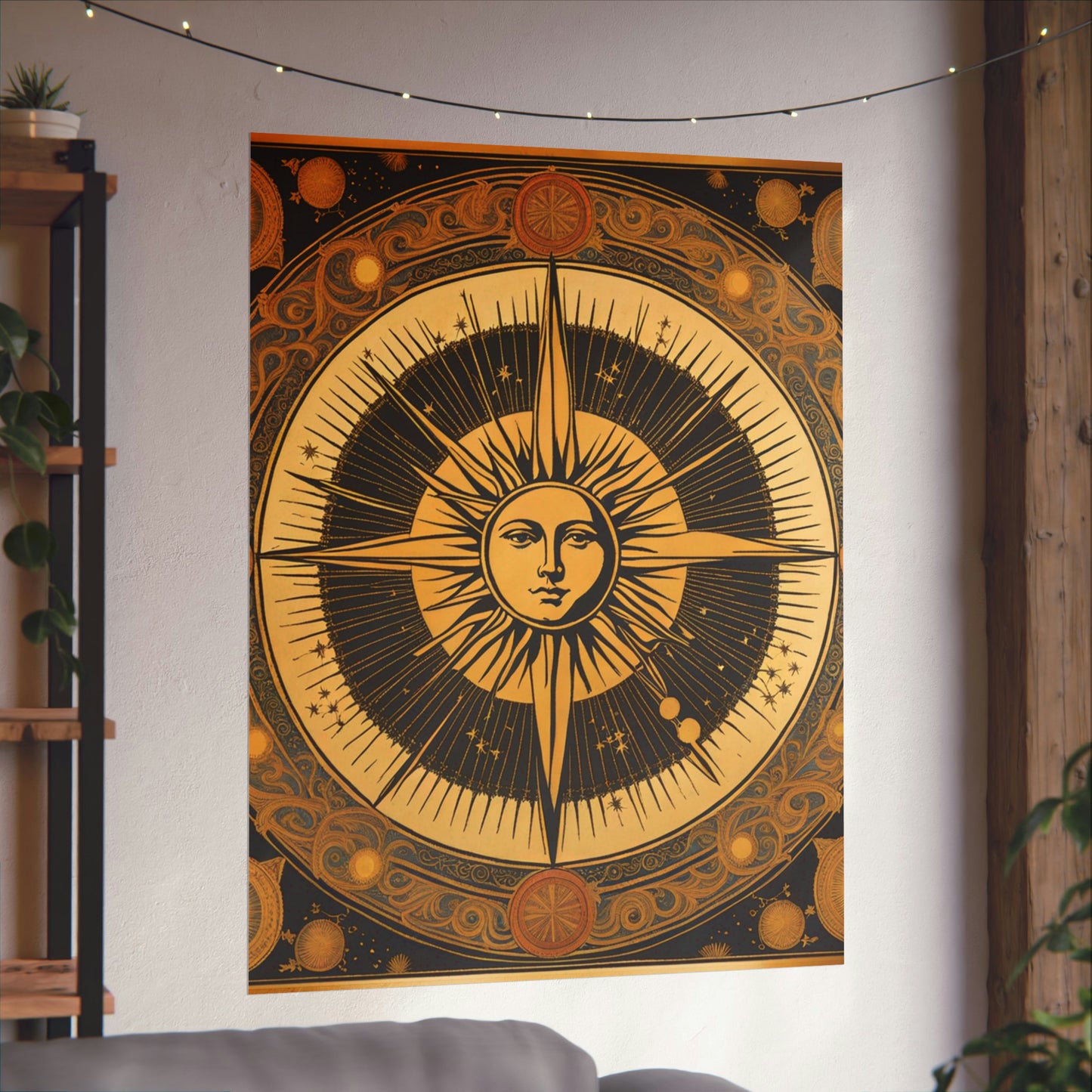 "Leonardo da Vinci-Inspired 'The Sun' Poster Prints" by PenPencilArt