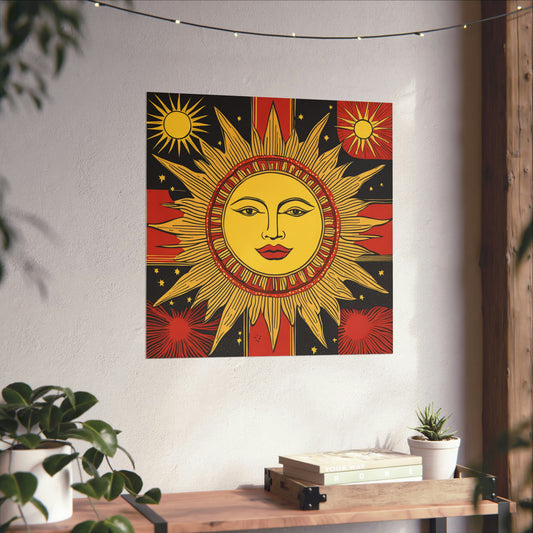 "Andy Warhol Inspired "The Sun" Poster Print" by PenPencilArt