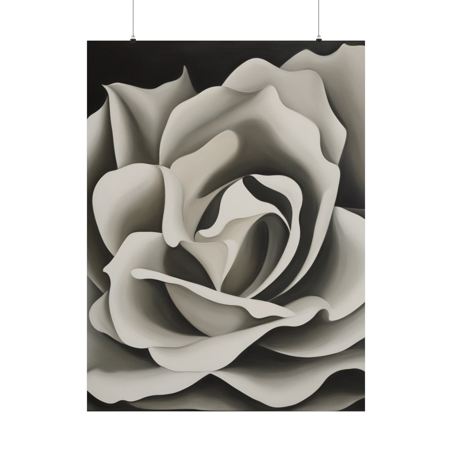 "Georgia O'Keeffe-Inspired Death Poster: Modern Floral Home Decor" by PenPencilArt