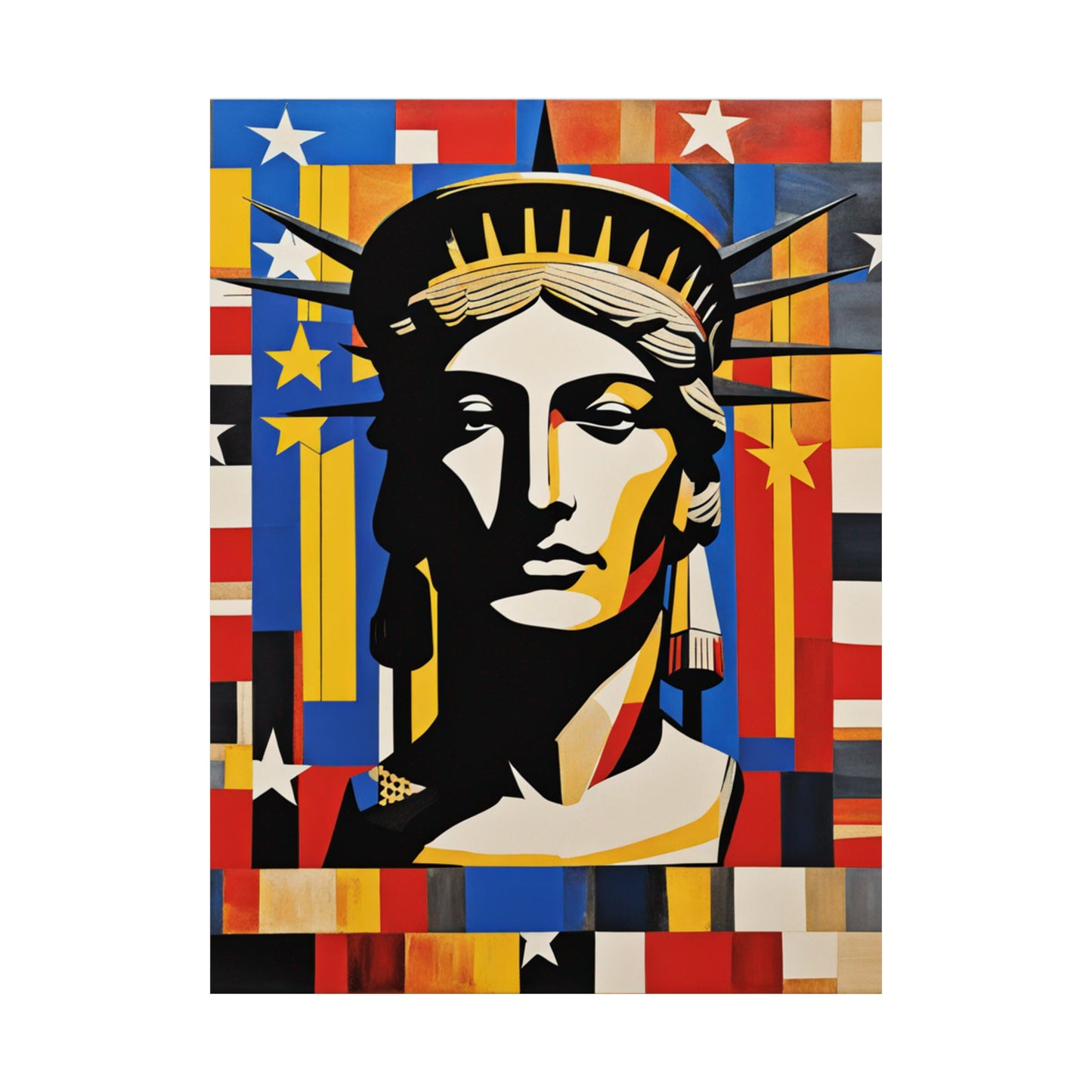 "Justice Poster Print Inspired by Jasper Johns | Creative Art Print" by PenPencilArt