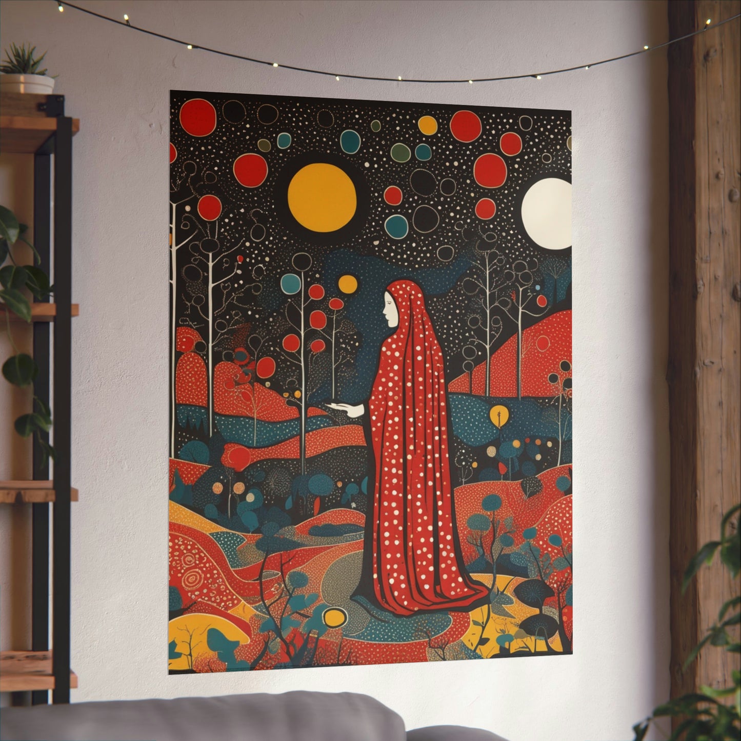 "Art Inspired by Yayoi Kusama: The Hermit Poster Print" by PenPencilArt