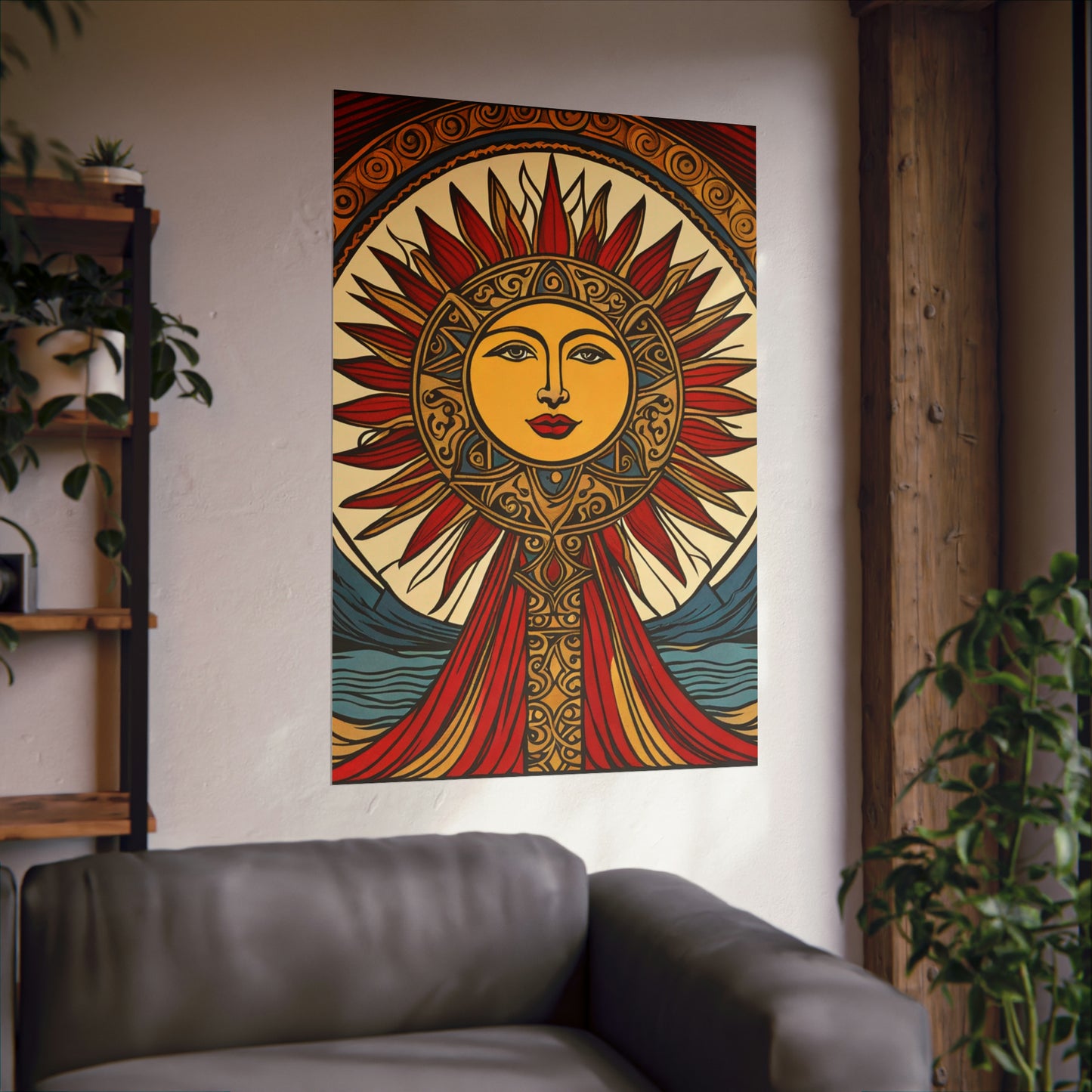 "Mel Ramos-Inspired Sun Poster Print: Brighten Up Your Space" by PenPencilArt