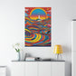 "Peter Max Inspired Death Poster Print" by PenPencilArt