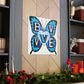 "Robert Indiana Blue Butterfly Canvas Print" by PenPencilArt