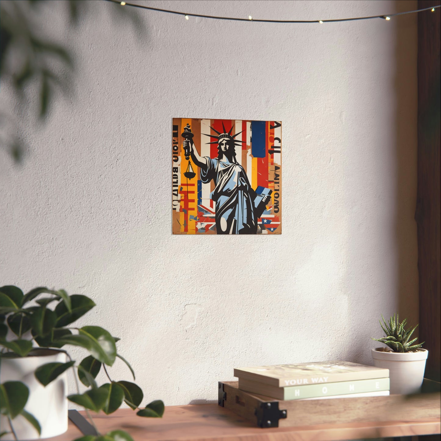 Mimmo Rotella-Inspired Justice Poster Prints by PenPencilArt