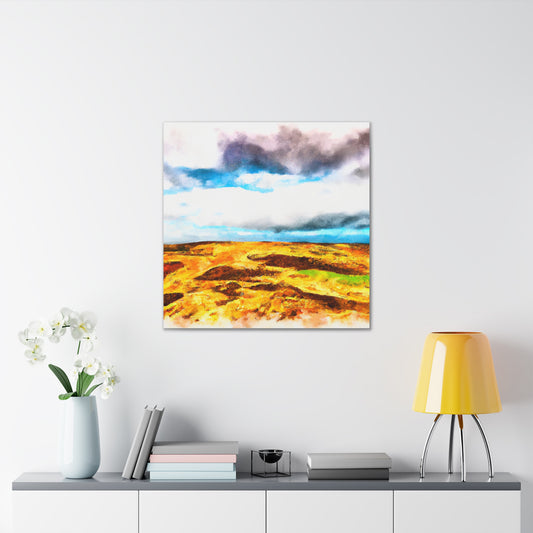 "Unique Desert Landscape Canvas Print Inspired by James Gill" by PenPencilArt