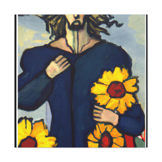 "The Strength Tarot Card: Canvas Print Inspired by Vincent Van Gogh" by PenPencilArt