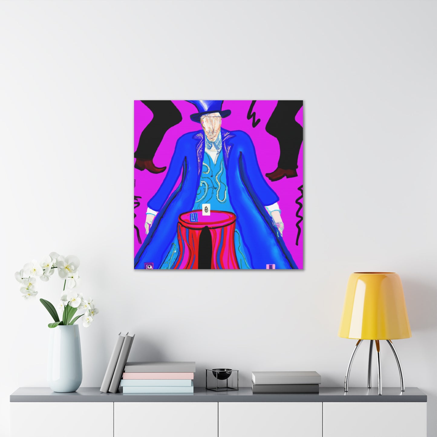 "David Hockney-Inspired Magical Canvas Print - Unlock the Power of the Universe" by PenPencilArt